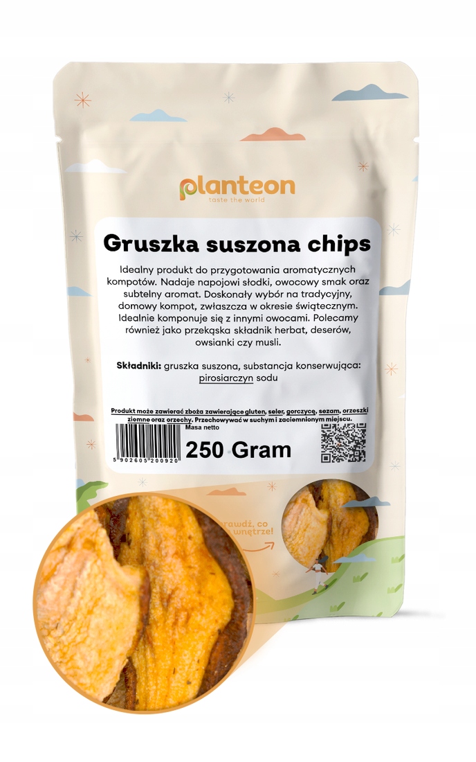 Sušená hruška chips 5 kg