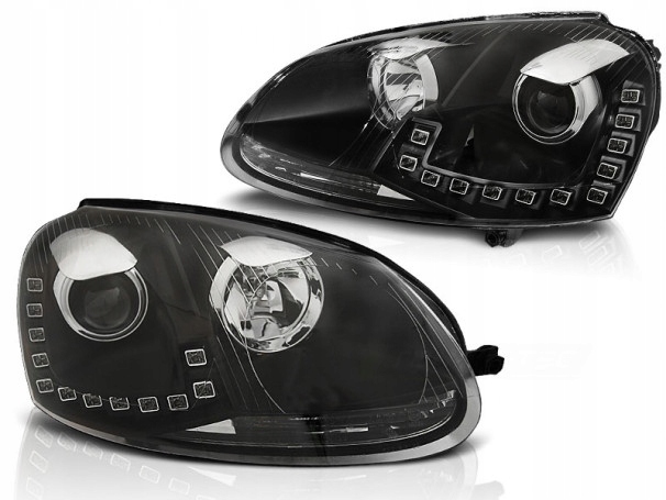 LAMPY PRZEDNIE VW GOLF 5 V 03-09R LED DO JAZDY DZIENNEJ DRL