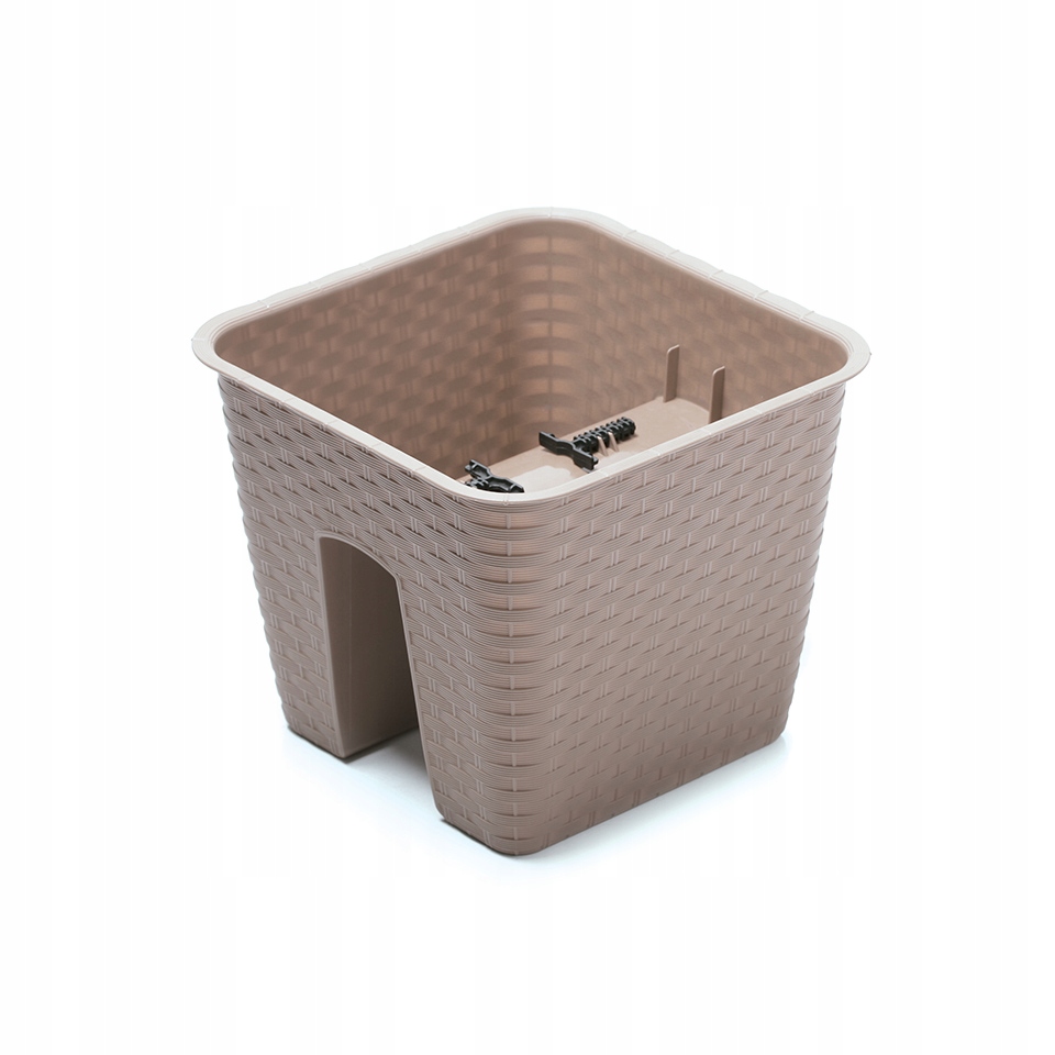 

Doniczka balkonowa ratanowa DRLB280 Mocca