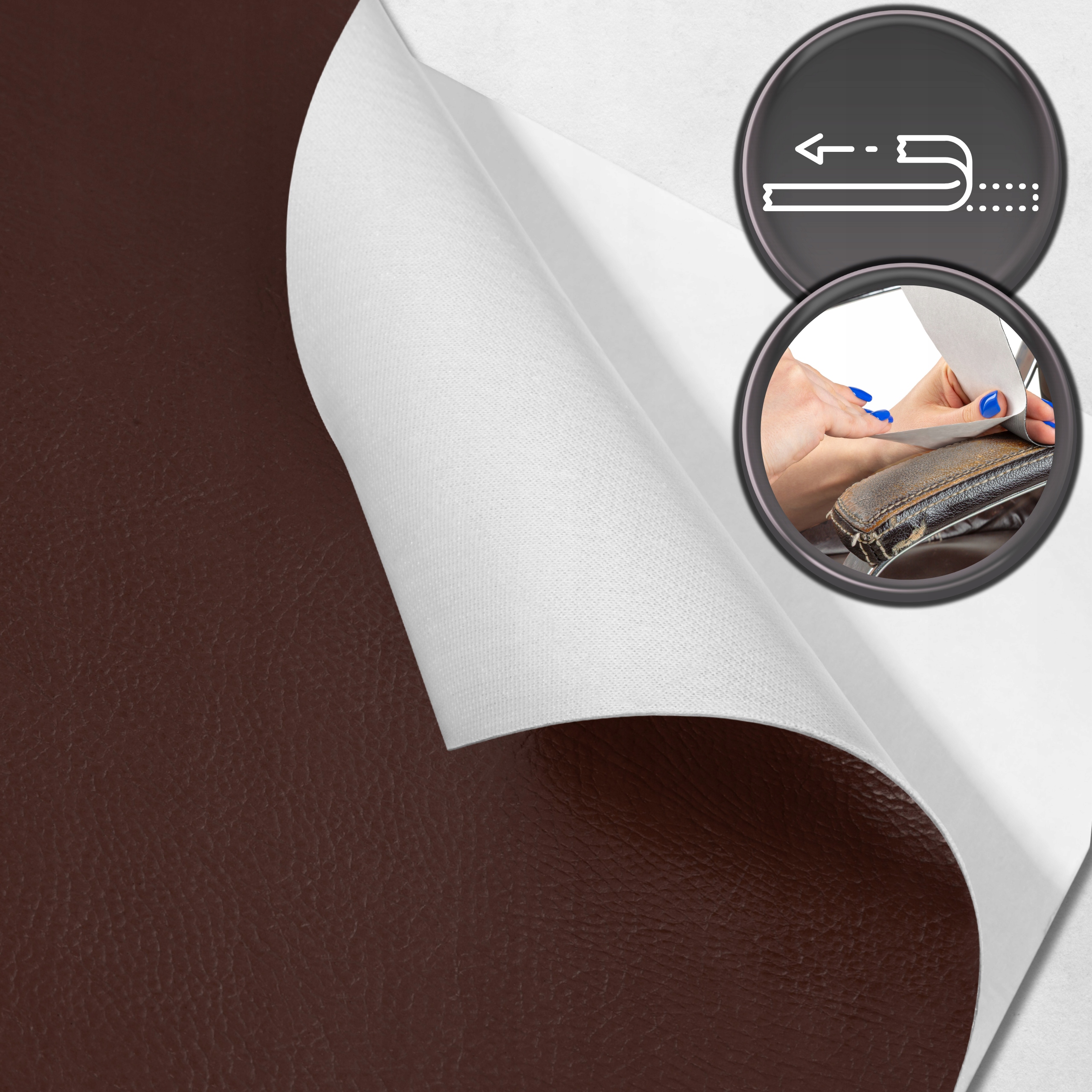 EKO SKÓRA SAMOPRZYLEPNA MATERIAŁ ŁATA SKAJ POLSKI PRODUCENT 144x50CM DERMA Rodzaj inny