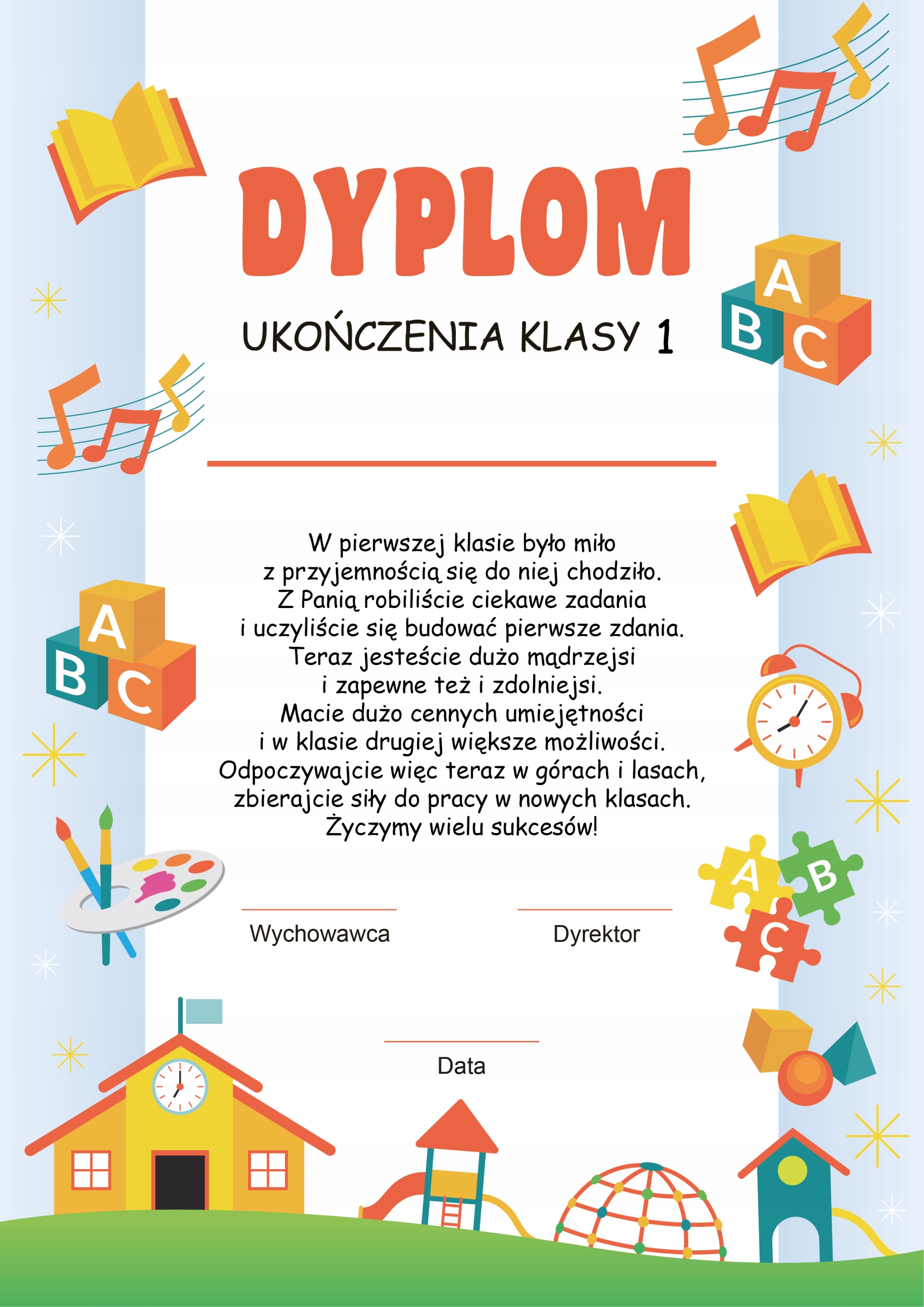 

Dyplom Ukończenia Klasy 1 wz.24