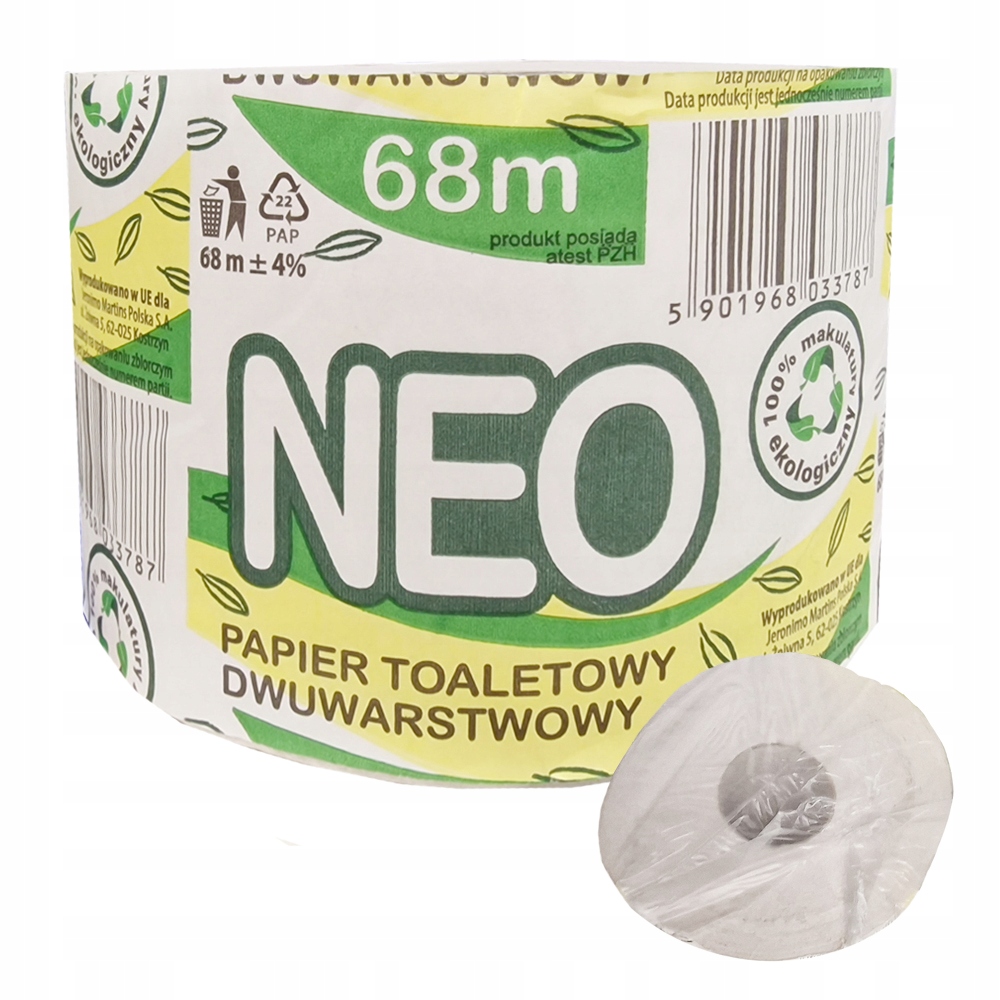 

Papier Toaletowy Bezzapachowy Neo 68m Rolka 2WAR