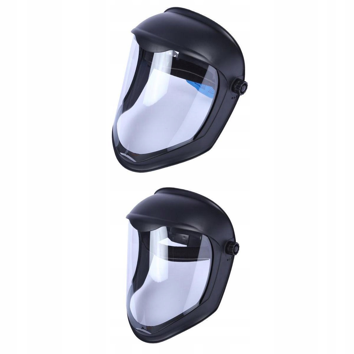 2x прозрачные защитные козырьки с повязкой на голову