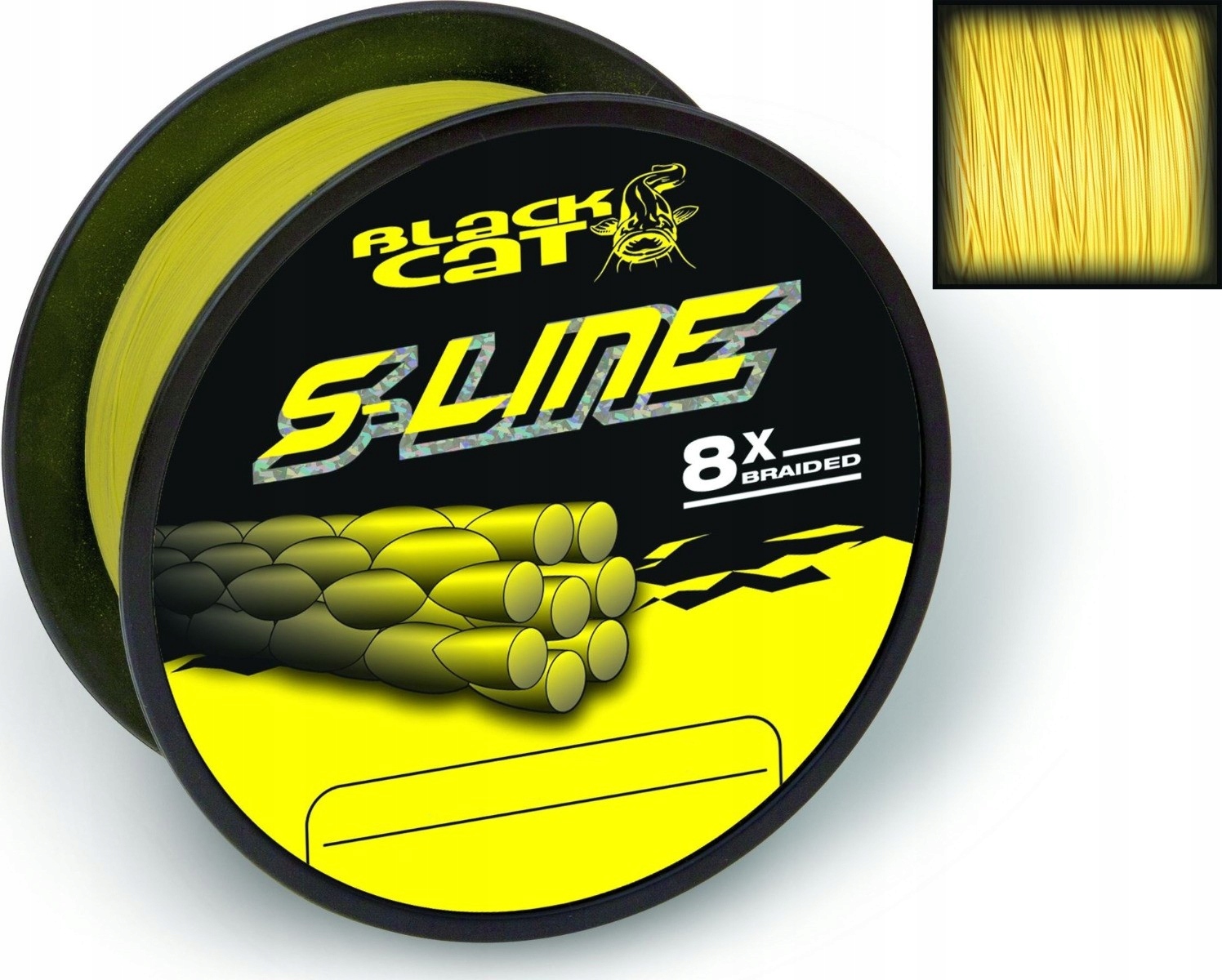 Šňůra pletenina Black Cat S-Line 300 m 0,55 mm