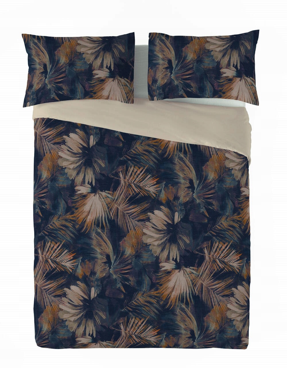 Posteľná Bielizeň ľanová Linen tlač(220x200+30-1,70x80+20-2)