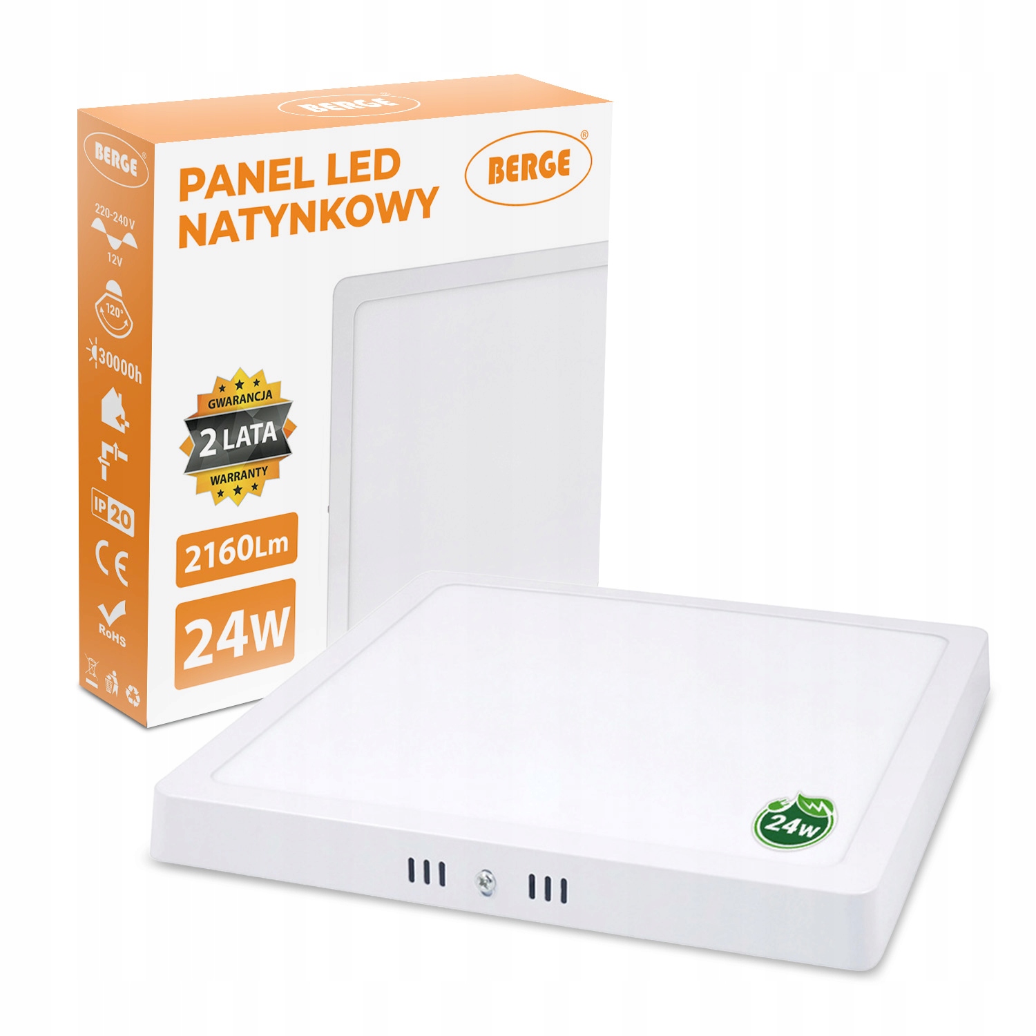 

Panel Led plafon natynkowy 24W Premium Emc