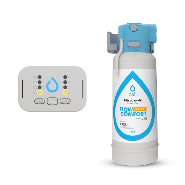 Zestaw startowy Dafi Flow Comfort filtr Perfect (D1) do Wody Wskaźnik