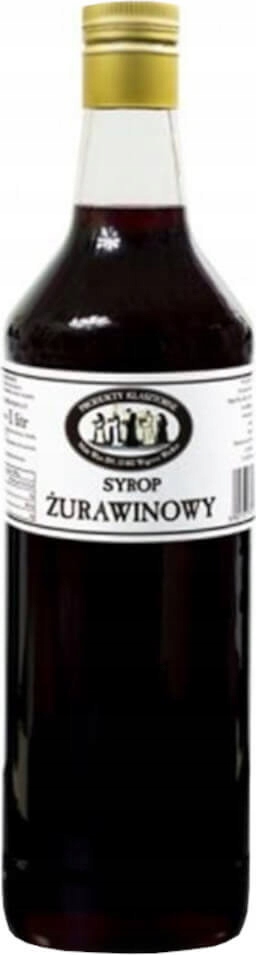 Brusinky ovocný sirup 1 l Klášterní výrobky