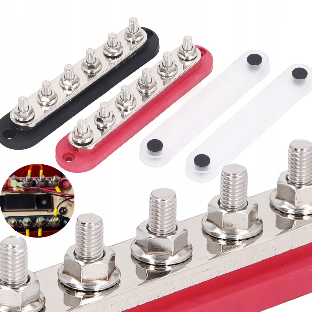 Napájecí distribuční blok 2 ks 300A 12-48V M8