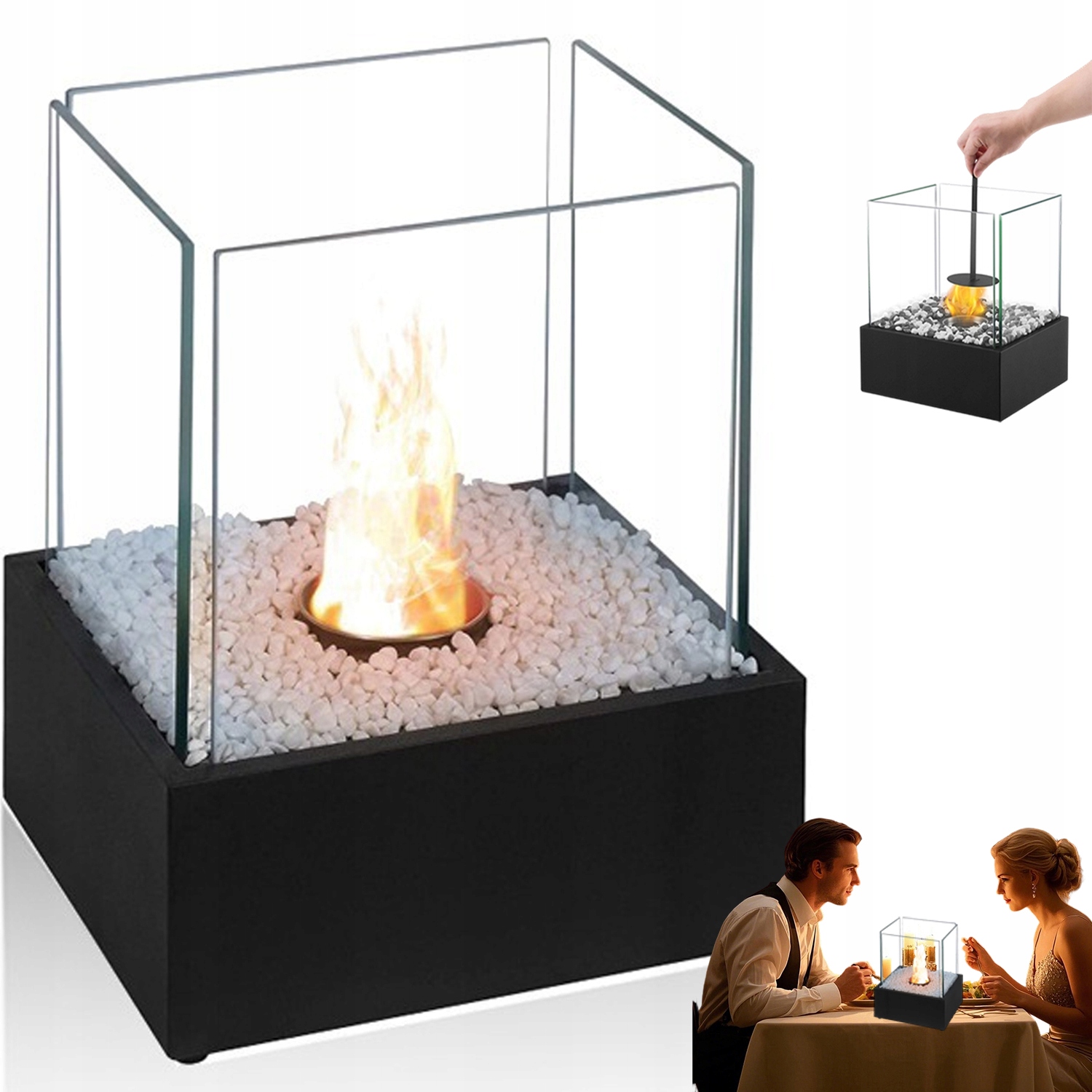 Mini Ohnivý Krb Stolní Krb Na Bioethanol Pro Balkon Zahrady