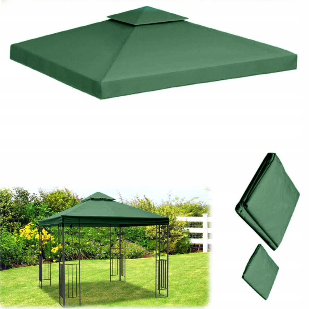 Zastřešení pro zahradní pavilon, střecha 300 cm x 300 cm, voděodolné, nové