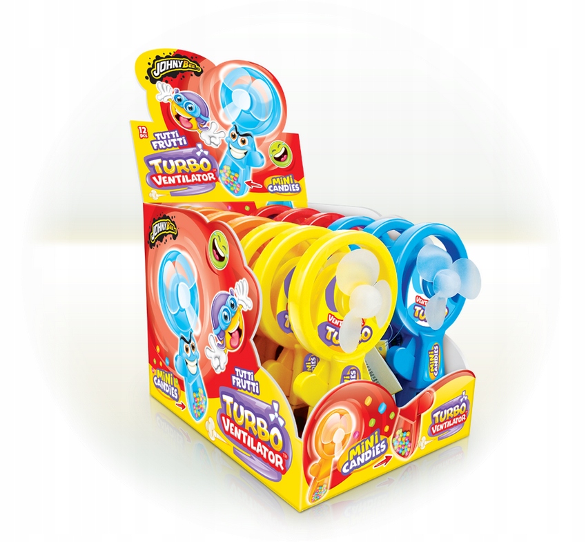 Levně Turboventilátor Mini Candy Johny Bee 12 kusů
