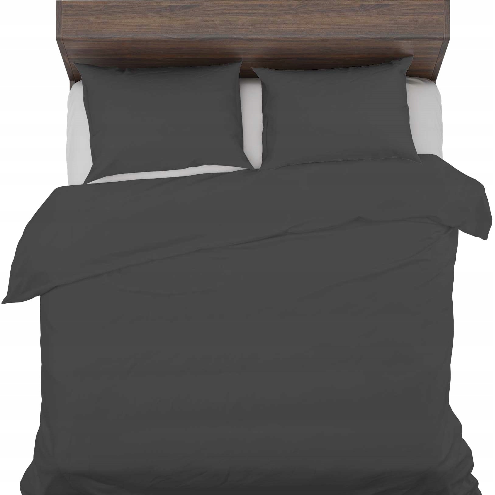 Pościel antyalergiczna 160x200+1x50x70 100% Naturalna Bawełna Grafit