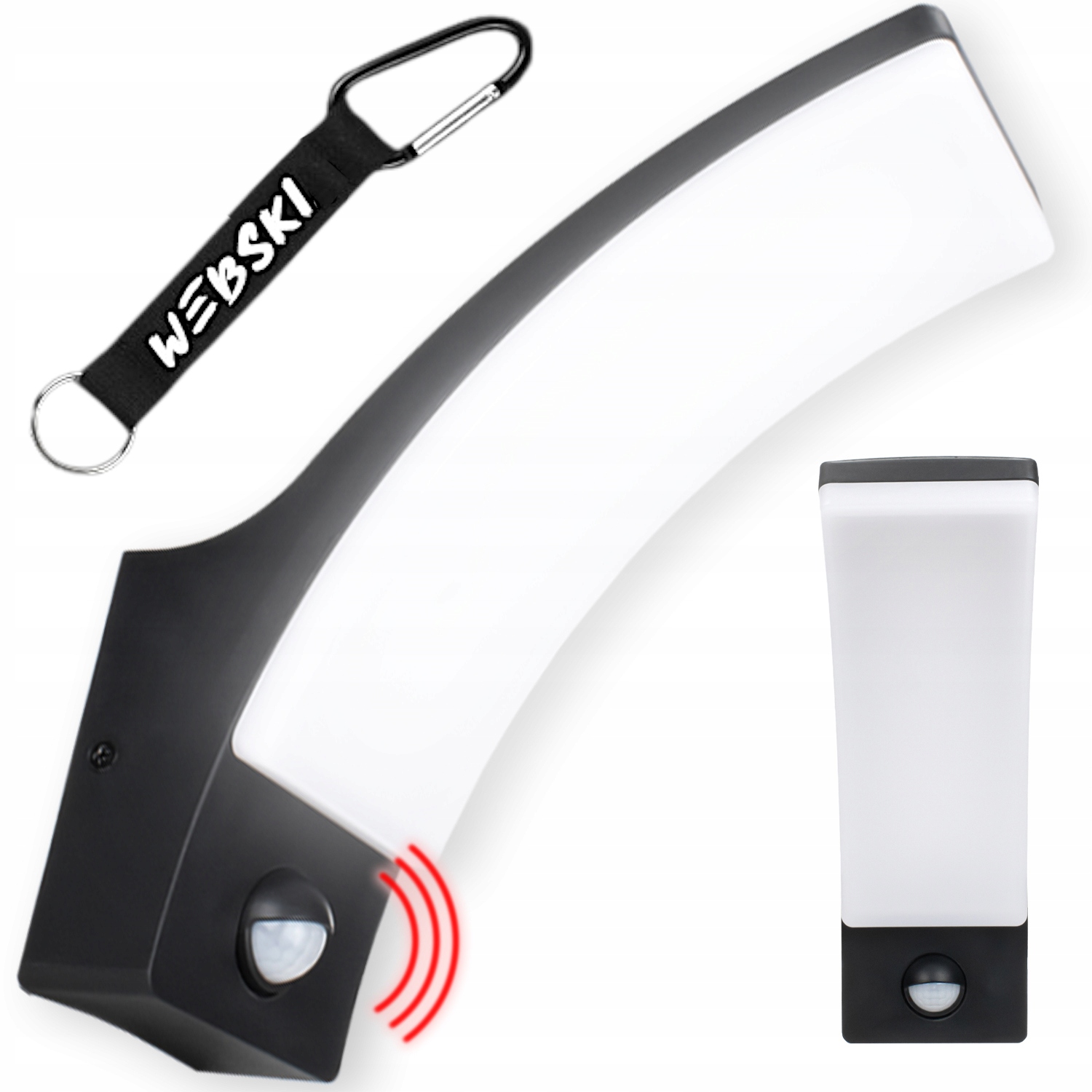 Lampa Led 12W IP65 Nástěnné svítidlo se senzorem pohybu soumraku