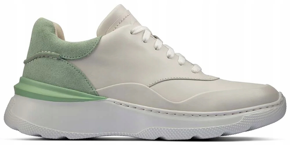 Clarks Dámské polobotky SprintLiteLace velikost 35,5 Bílé, Kožené