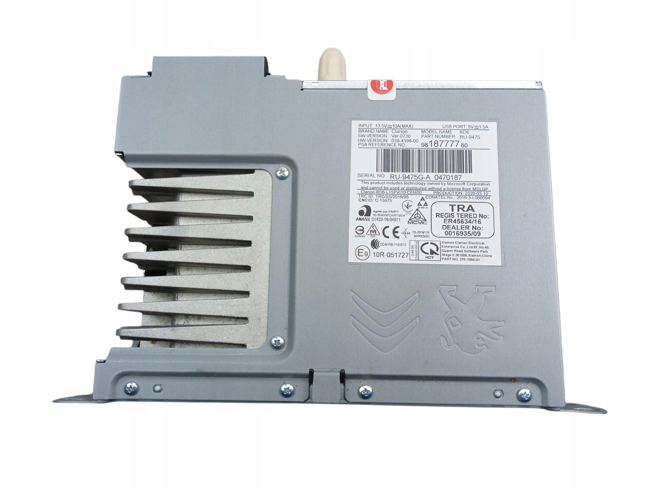 RADIO CITROEN C3 III (2016-2020) 9818777780
