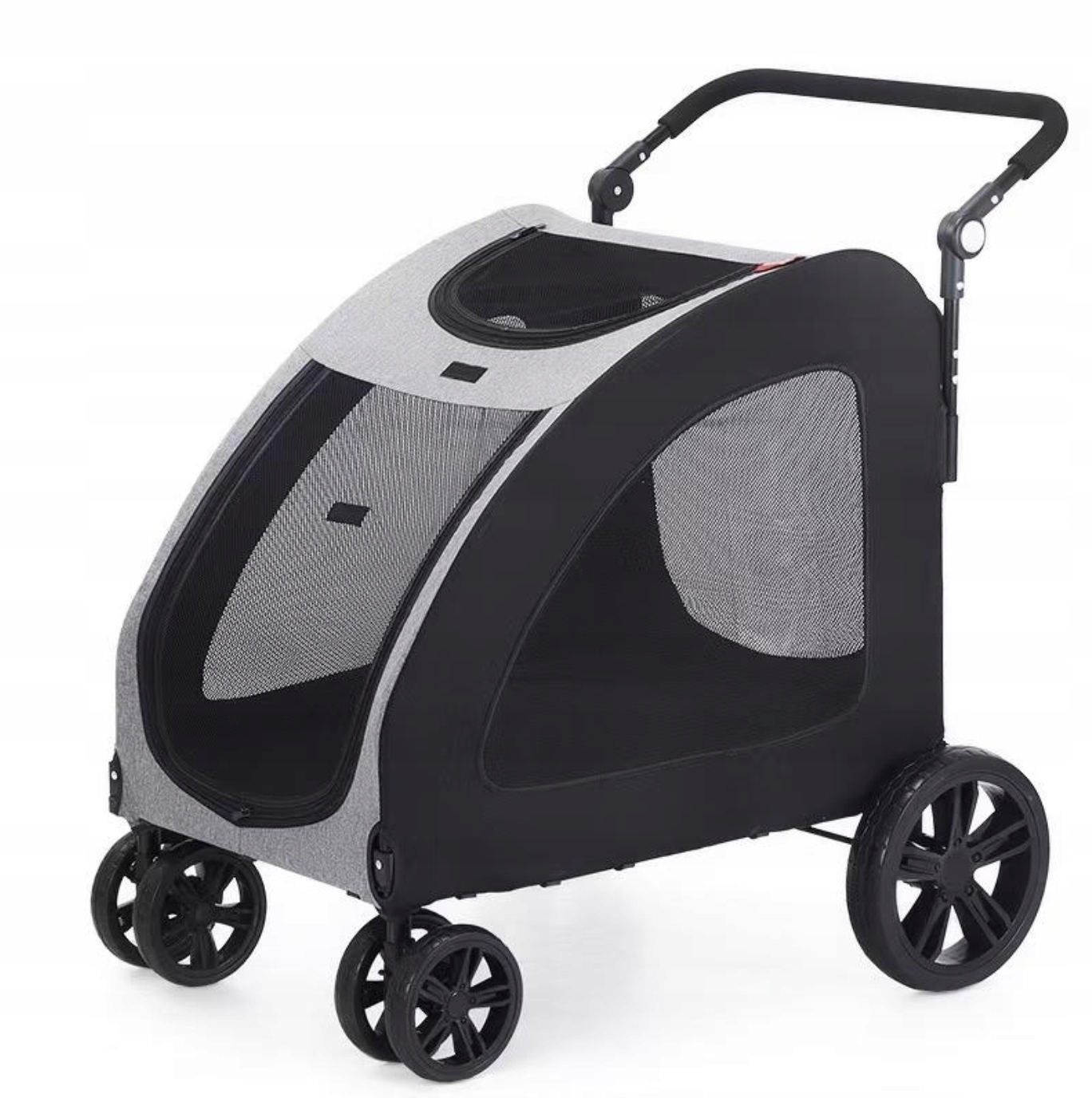 Wózek Dla Dużych Psów Składany Nośność Do 50 Kg 125×65×108 CM Wentylacja