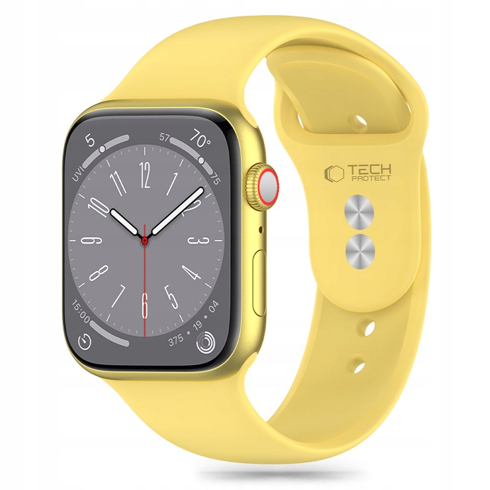 Pasek Do Apple Watch 4 5 6 7 8 9 Se 38 40 41MM Żółty Opaska
