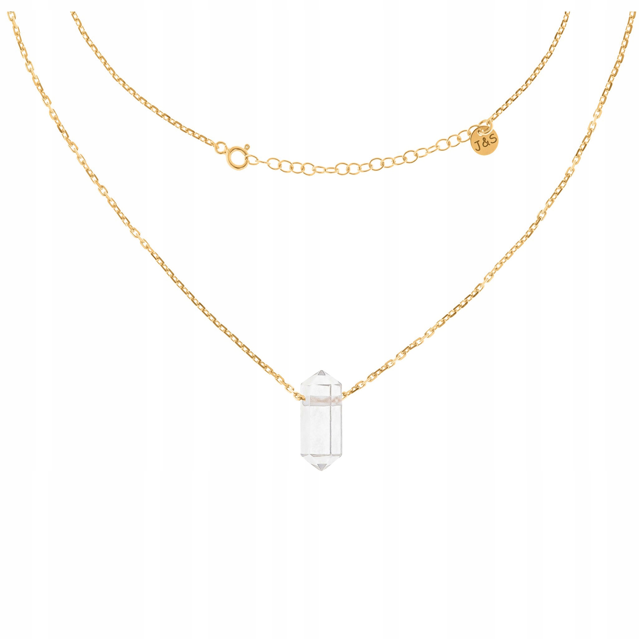 Náhrdelník Křišťál Horský Sopel Grot Stříbro 925