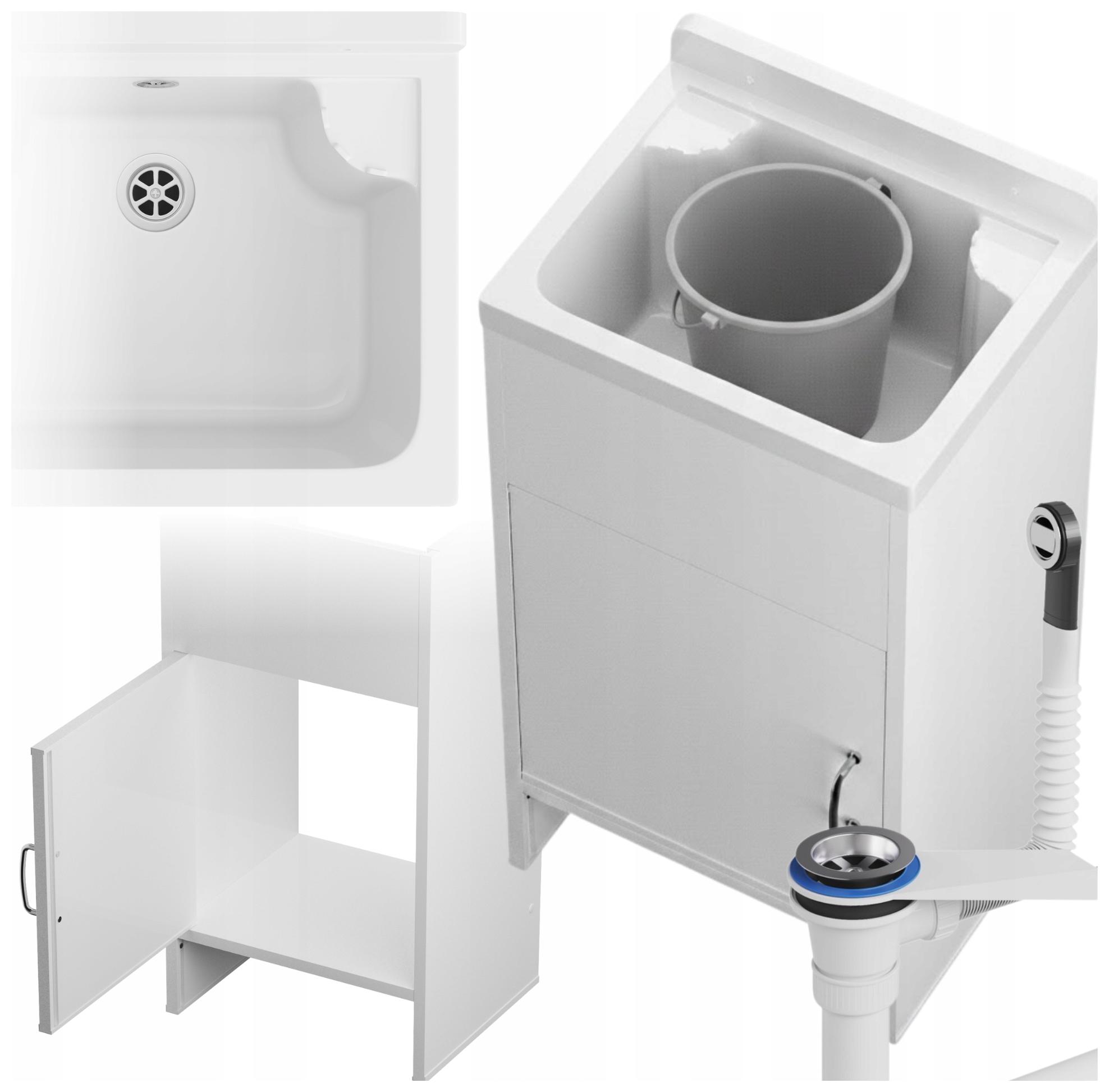 Dřez Hospodářský dřez Hospodářská komora Sada Bílá Skříňka Loma