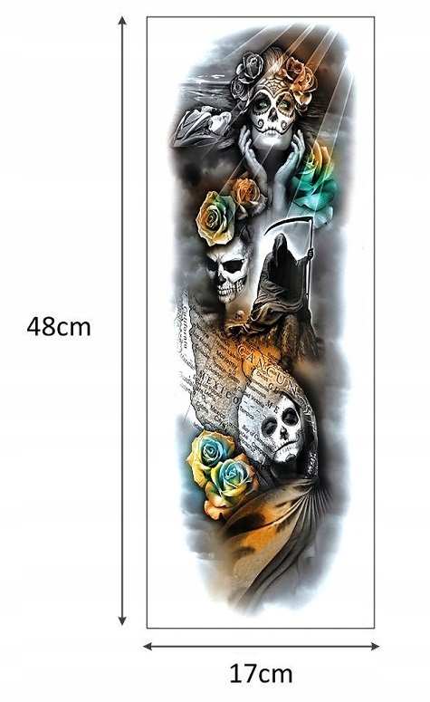 TATUAŻ TYMCZASOWY ZMYWALNY RĘKAW NA CAŁĄ RĘKĘ DAMSKI MĘSKI DUŻY WYBÓR Kod producenta R.05