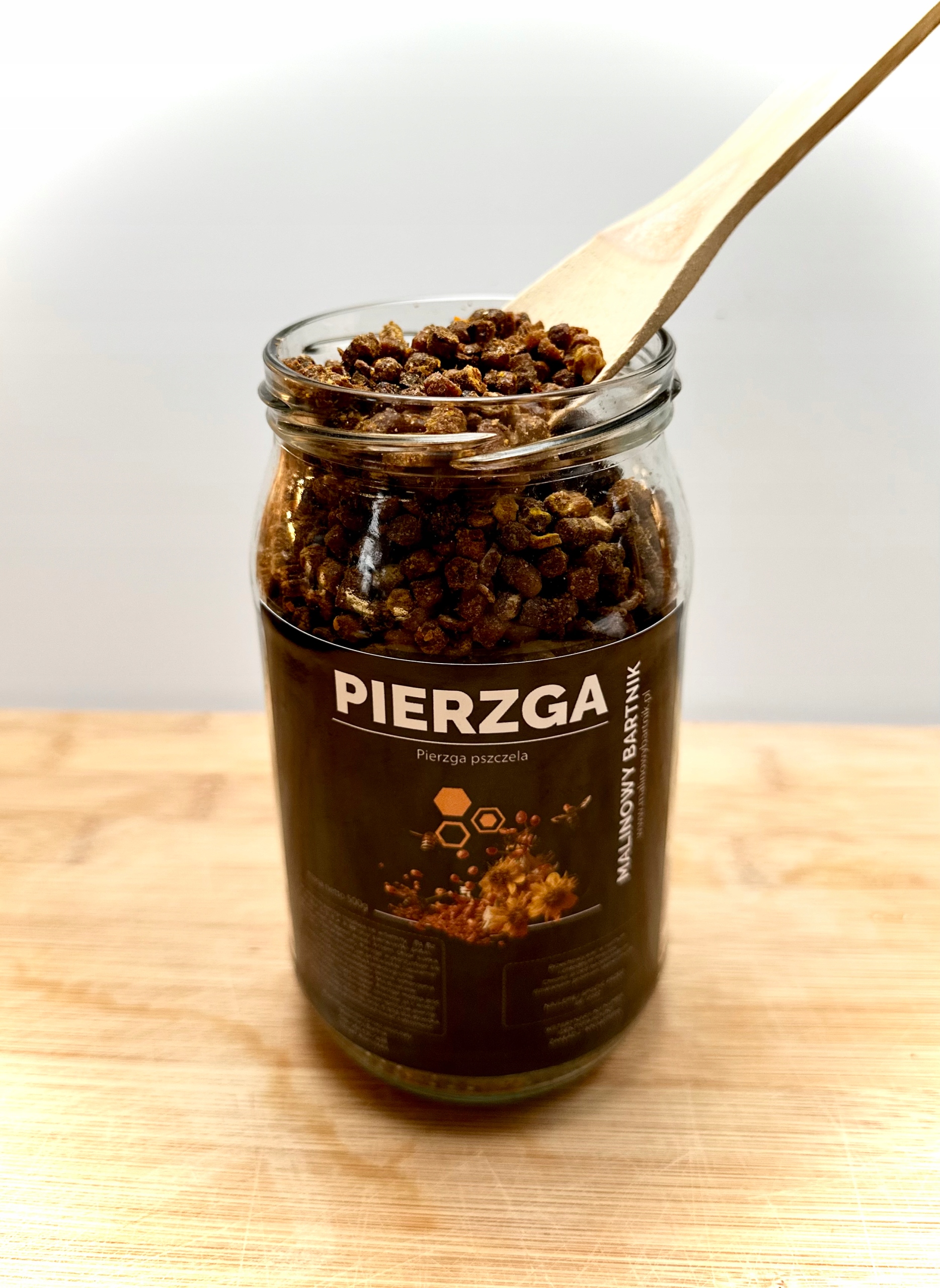 Perga Včelka 500 g Čerstvá ve sklenici z vlastního včelína