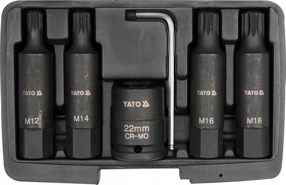 Sada úderových bitov Spline 3/4', 6 kusov