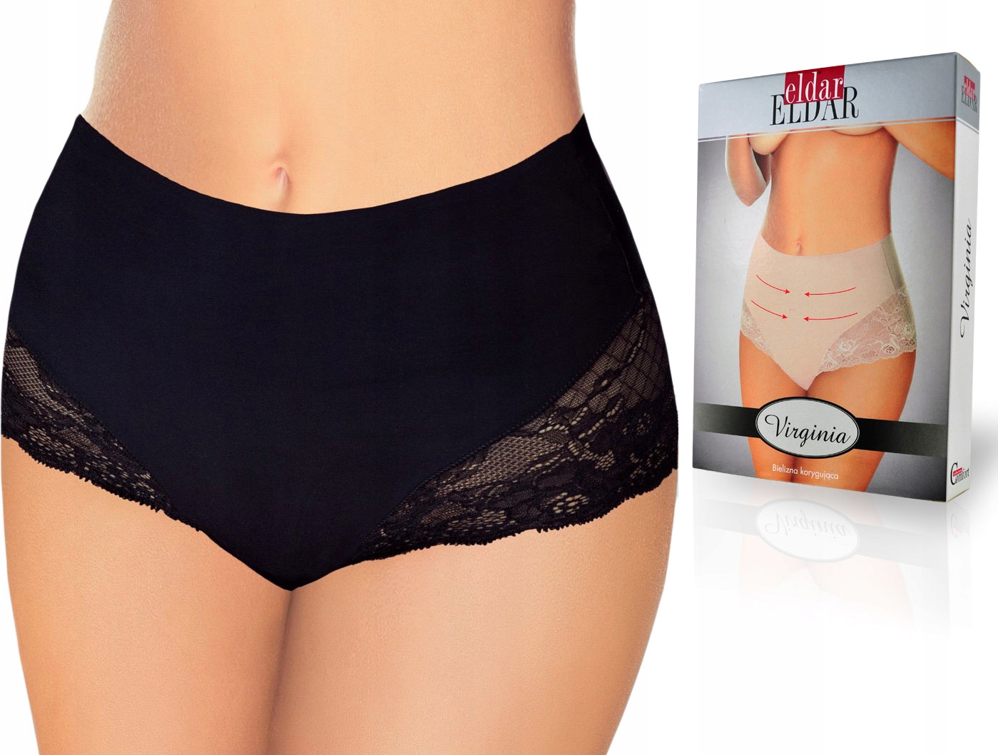 

Eldar Virginia korygujące majtki, Czarne, M