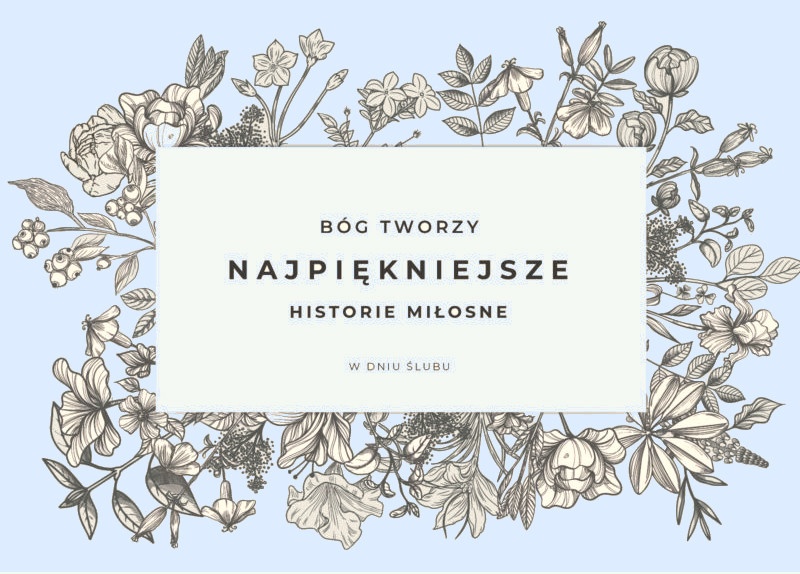 

Kartka Okolicznościowa Z Kopertą W dniu ślubu