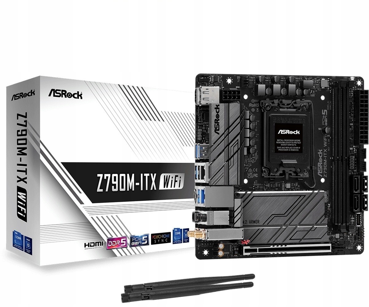 Asrock Základná doska Z790M-ITX Wifi S1700 2DDR5 Hdmi M.2 mITX