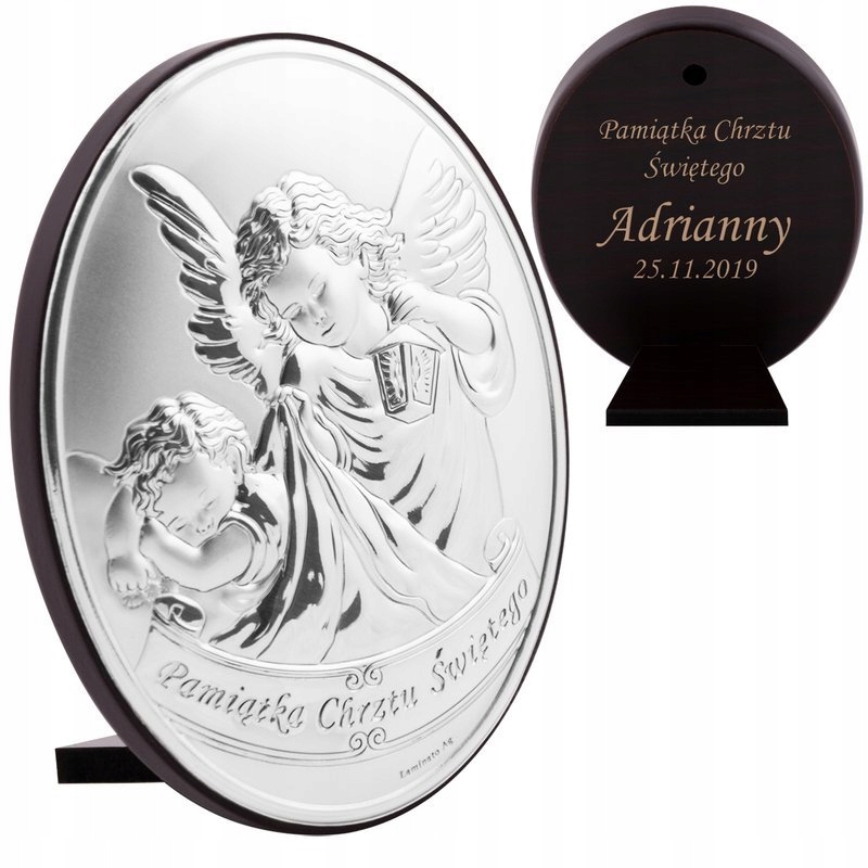 Obrázek suvenýru svatého křtu s gravírováním