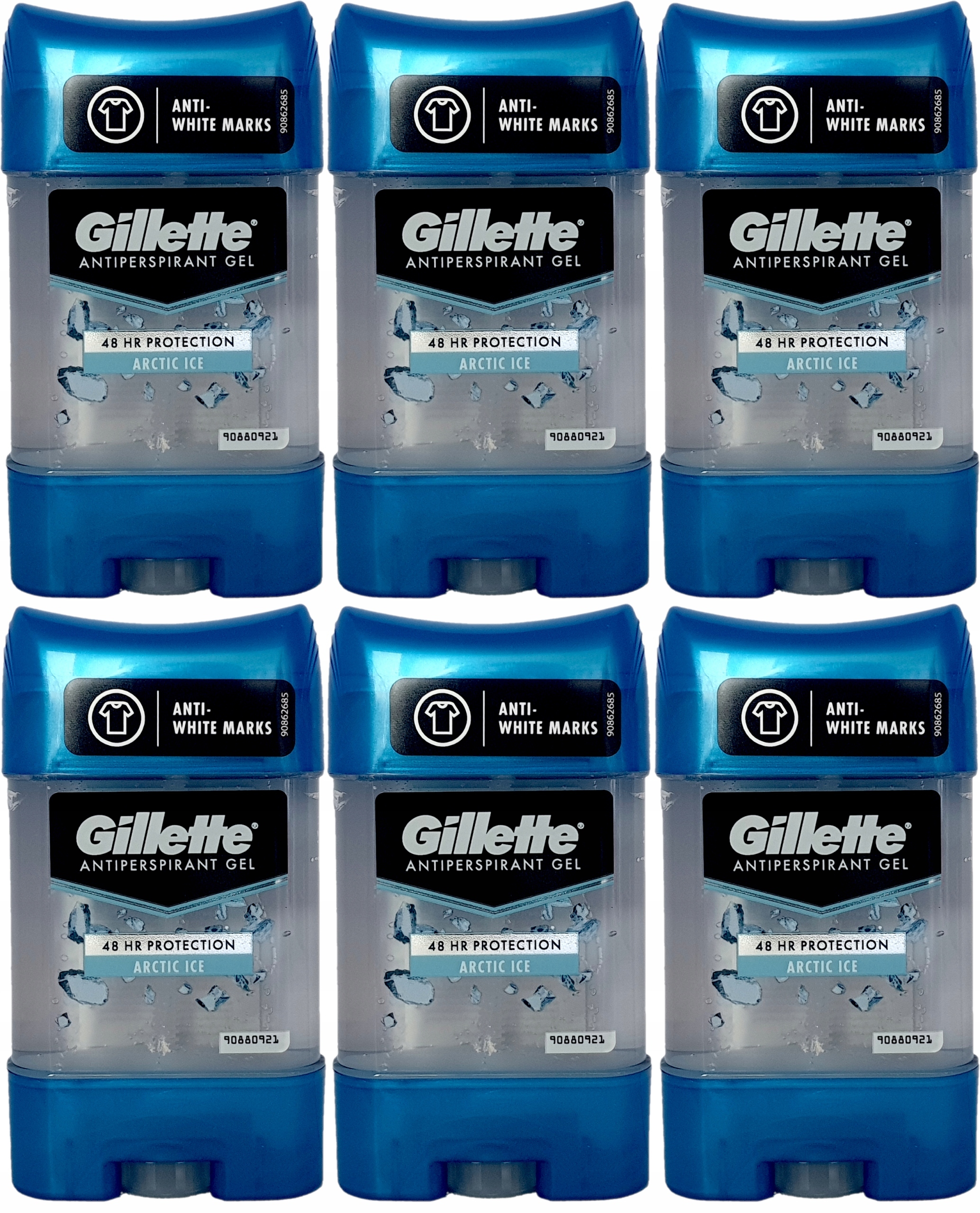 Gillette Tuhý deodorant 6x70 ml Arctic Ice
