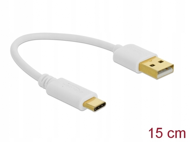 Jakość Kabel krótki Delock USB USB C 15cm Kod producenta 85355