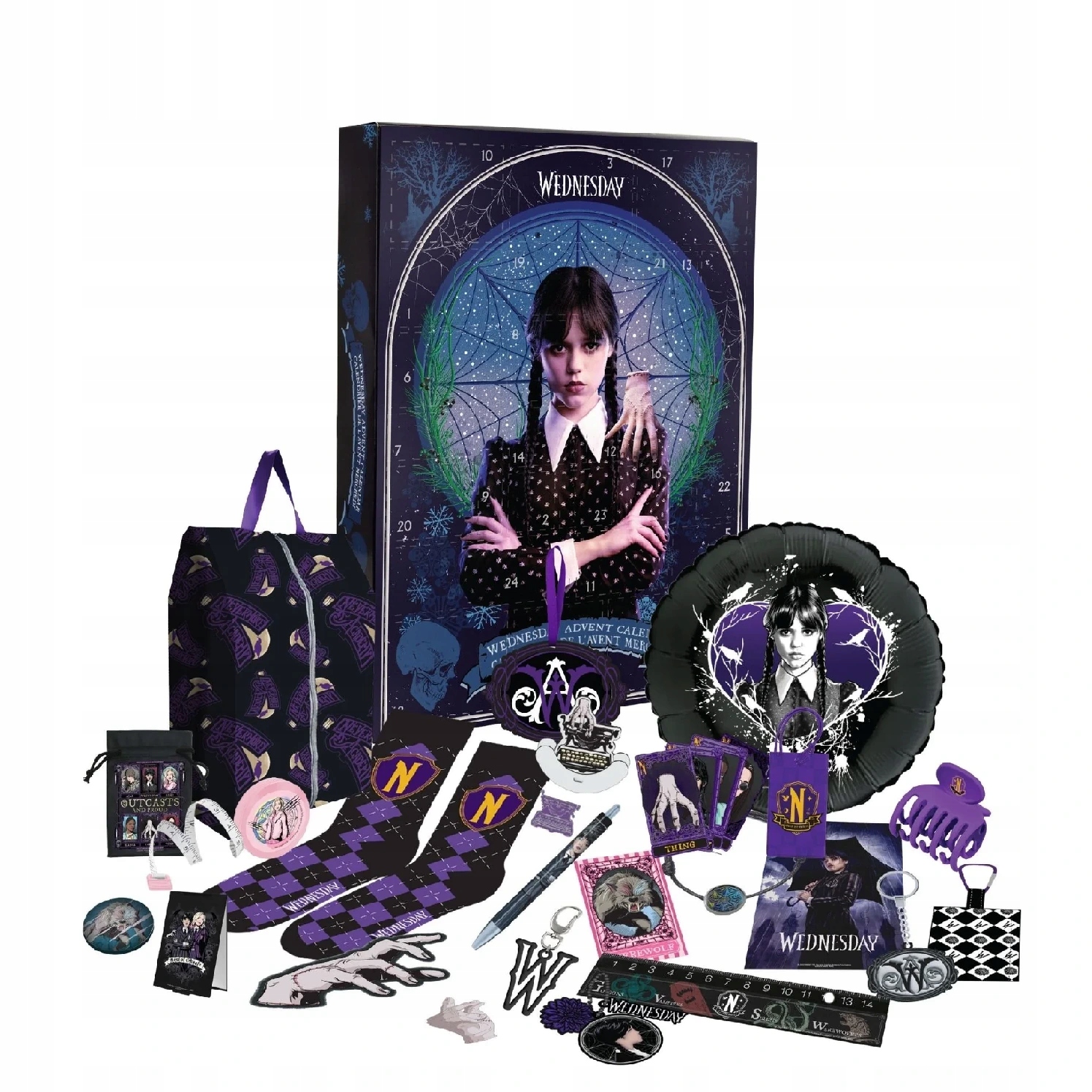 Wednesday Adventní Kalendář 24 Dárků Originální Cinereplicas Hračky