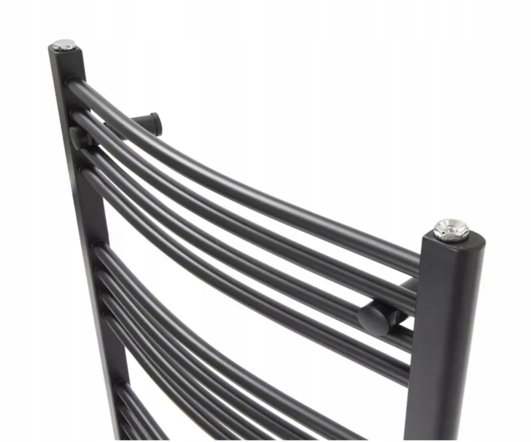 GRZEJNIK ŁAZIENKOWY DRABINKA DEKOR 110X60 CZARNY Marka inna