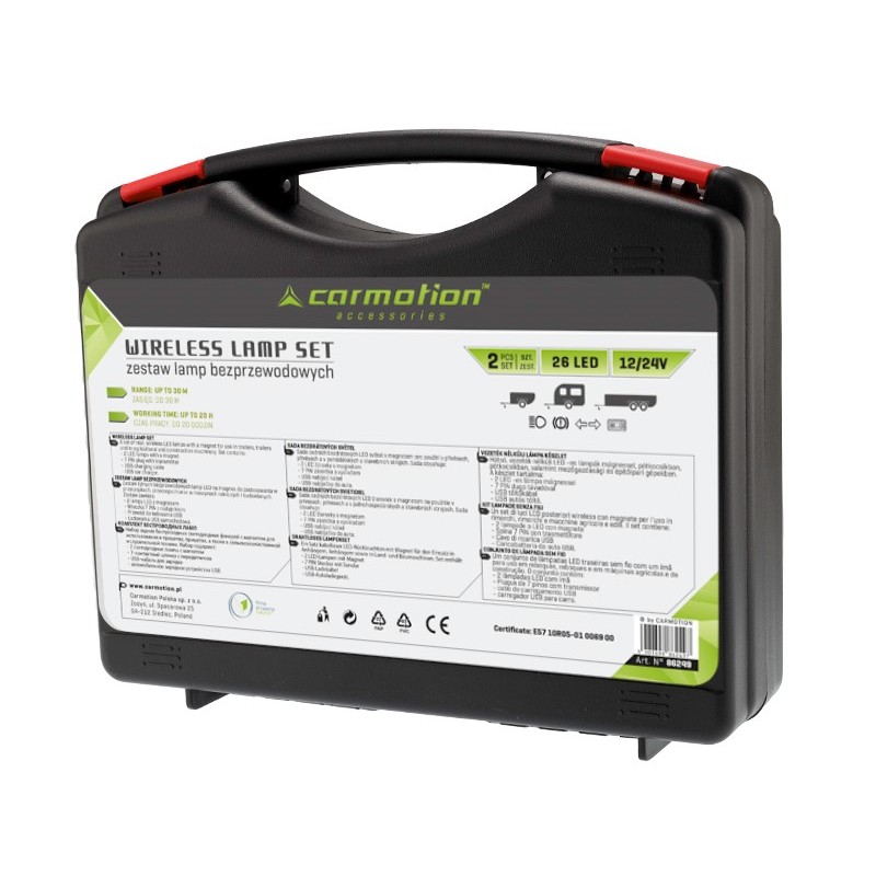 BEZPRZEWODOWE LAMPY 26LED 12 24V NA PRZYCZEPE 2SZT EAN 5901698862497
