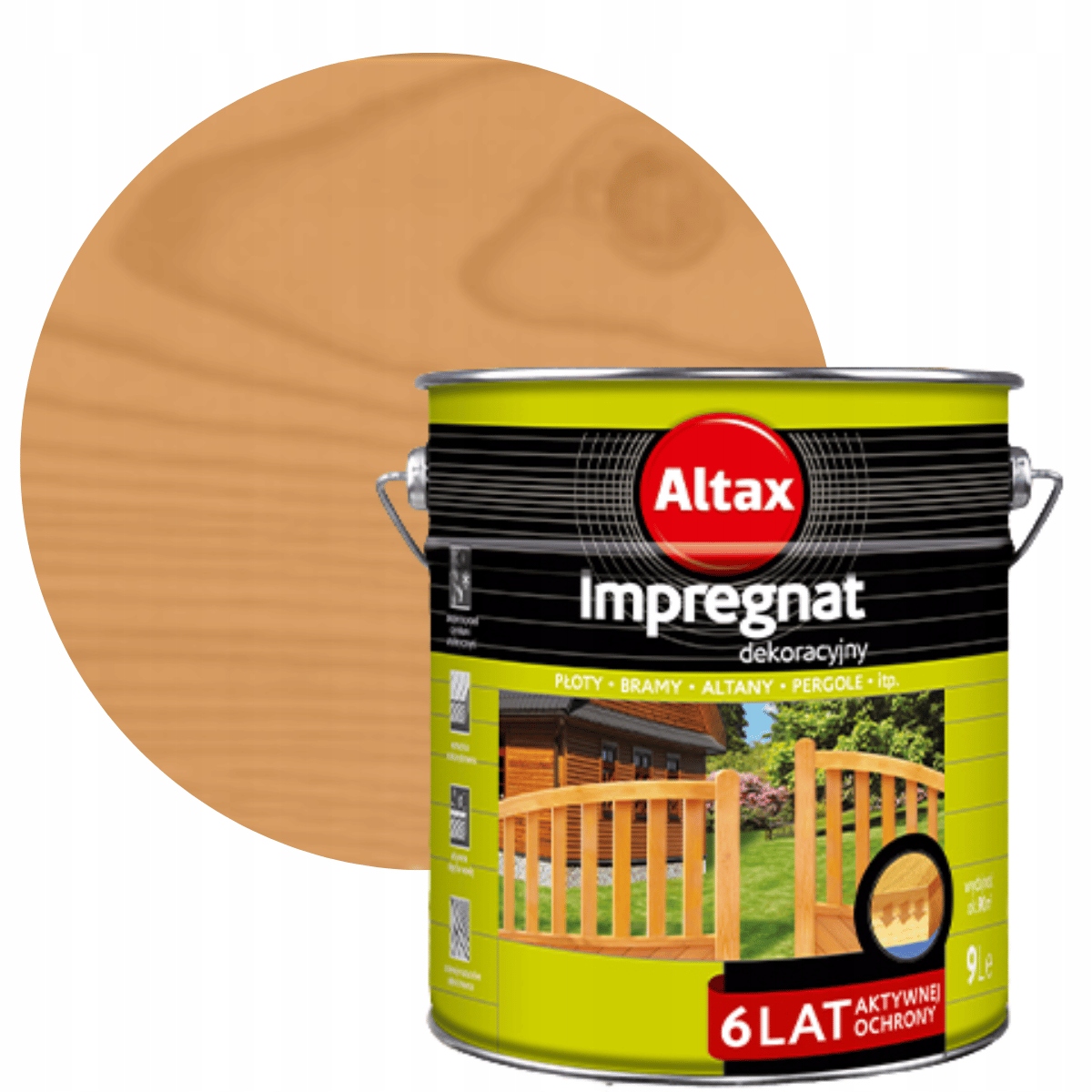 Altax Dekorativní Impregnace Dub 9 L