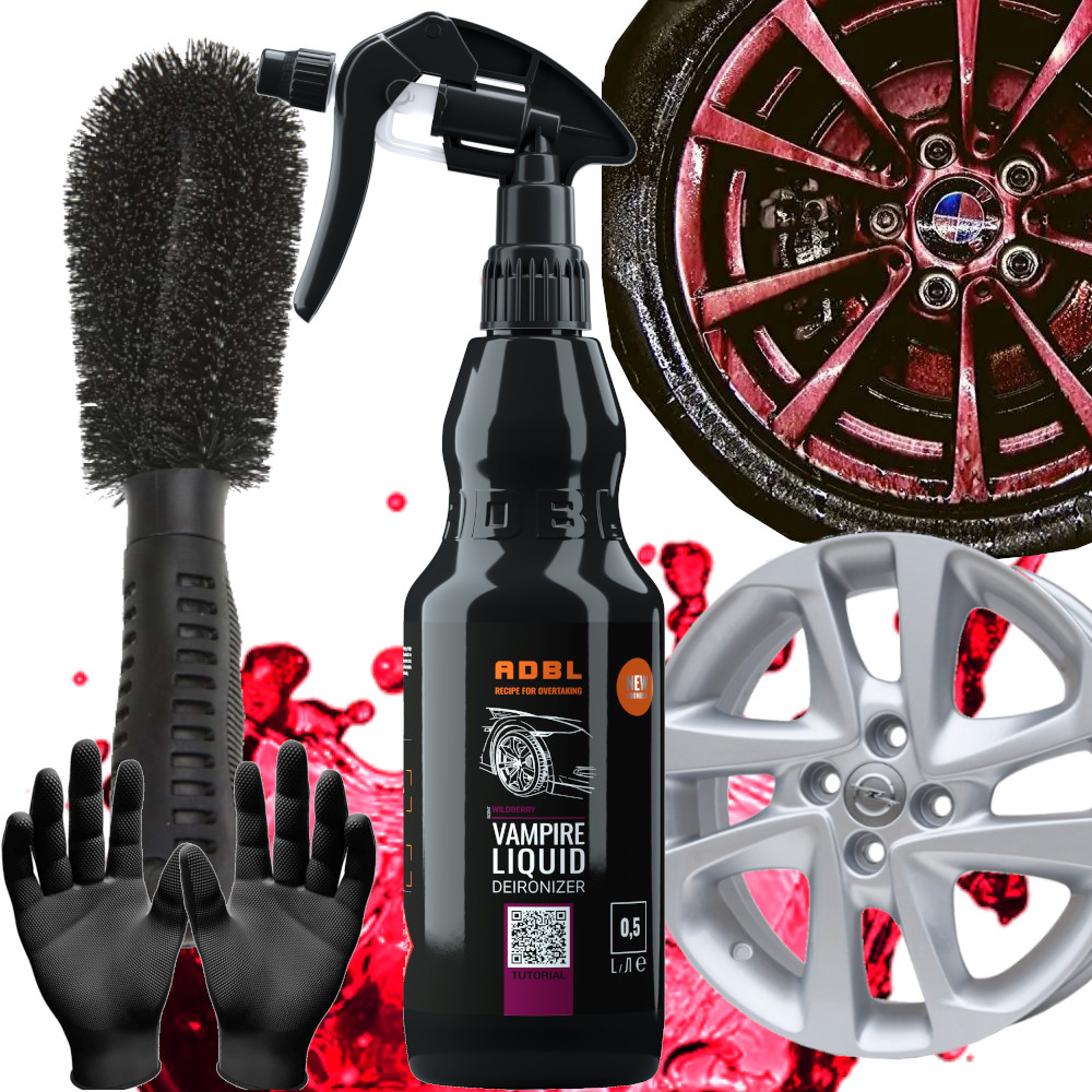 Adbl Vampire Liquid 500ml Krwawi Deironizer Płyn Szczotka Do Mycia Felg