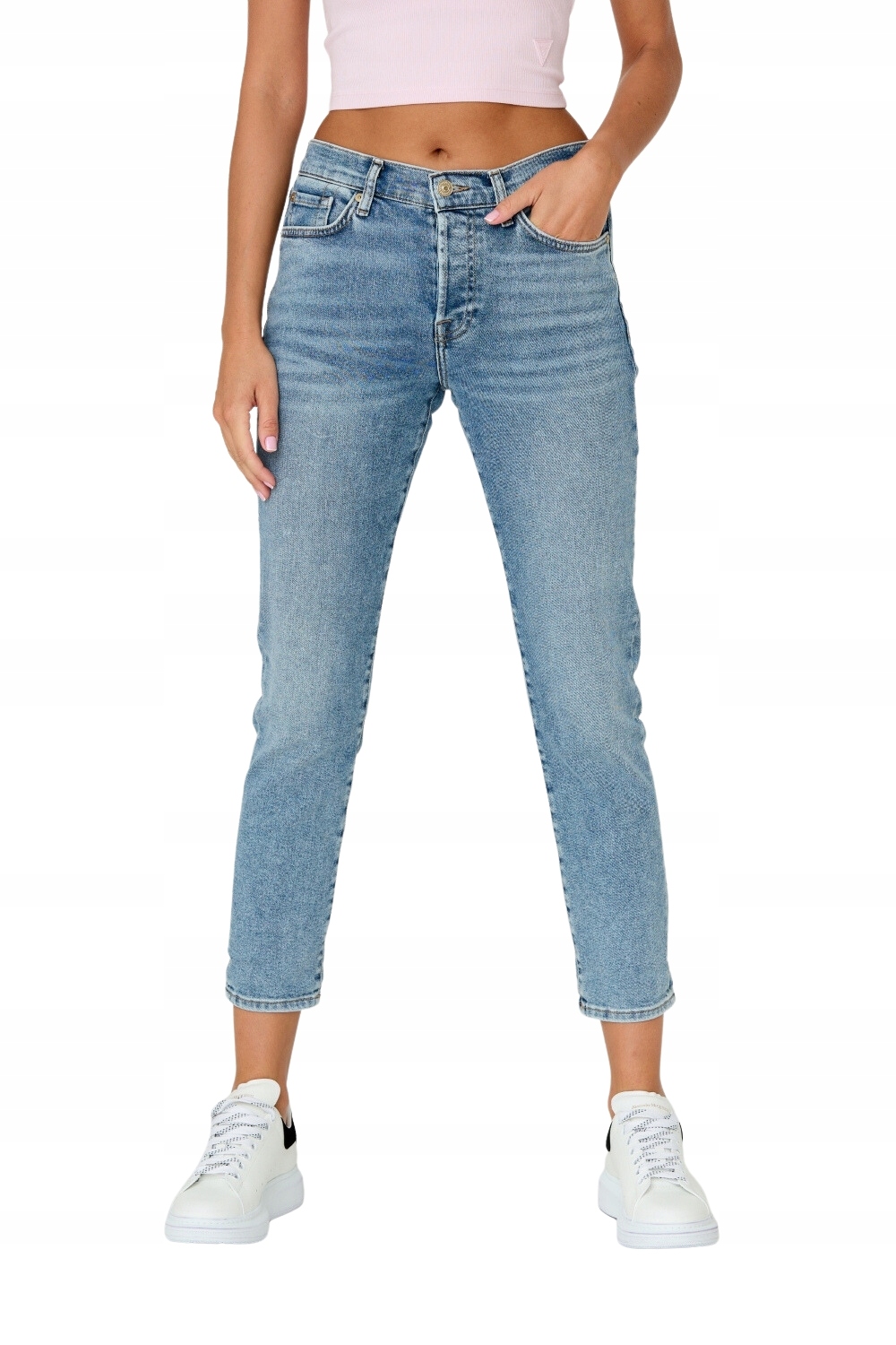 7 For All Mankind Modré džíny Josefina Luxe Vintage Selfmade 26