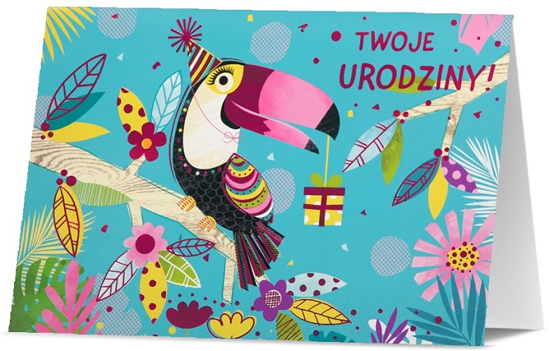 

Kartka Urodzinowa przestrzenna z życzeniami H2808
