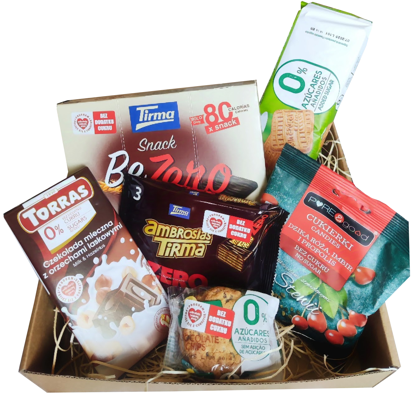 Levně Zdravé sladkosti Bez Cukru dárek Pro Diabetika krabička Bonus