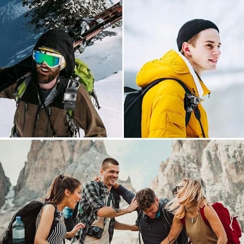 TELESIN Plecakowy Uchwyt Na Ramię Do GoPro Hero DJI OSMO Insta360 Akcesoria — miniatura 8