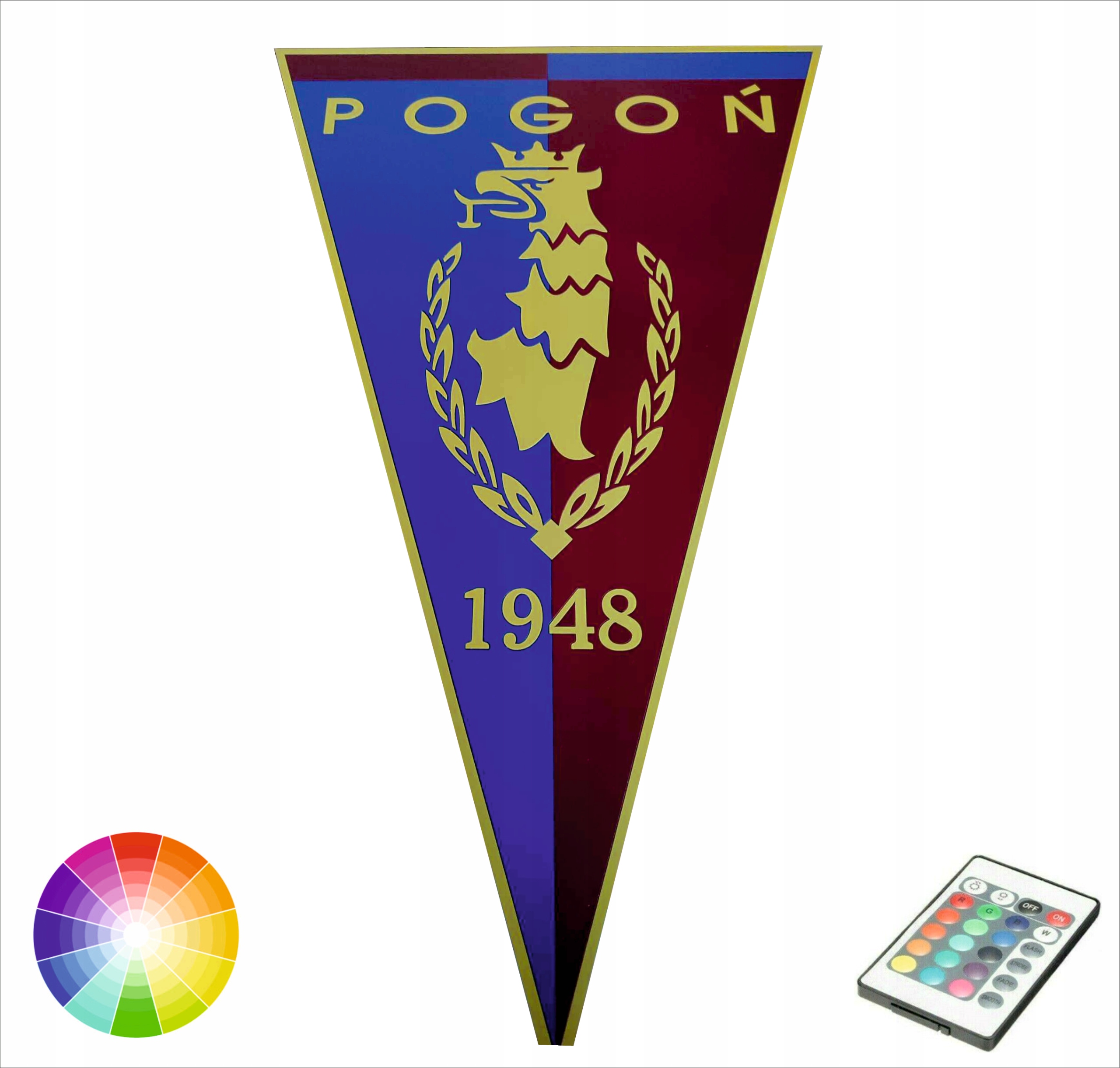 erb Pogoń Štětín noční lampa na zeď Led Rgb Pilot