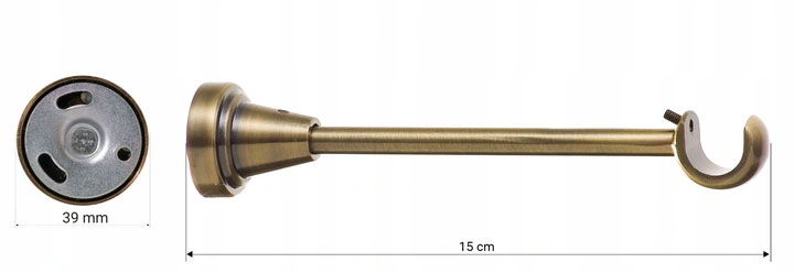 Karnisz metalowy SOL pojedynczy fi 19 mm 220 cm Kod producenta 1000000