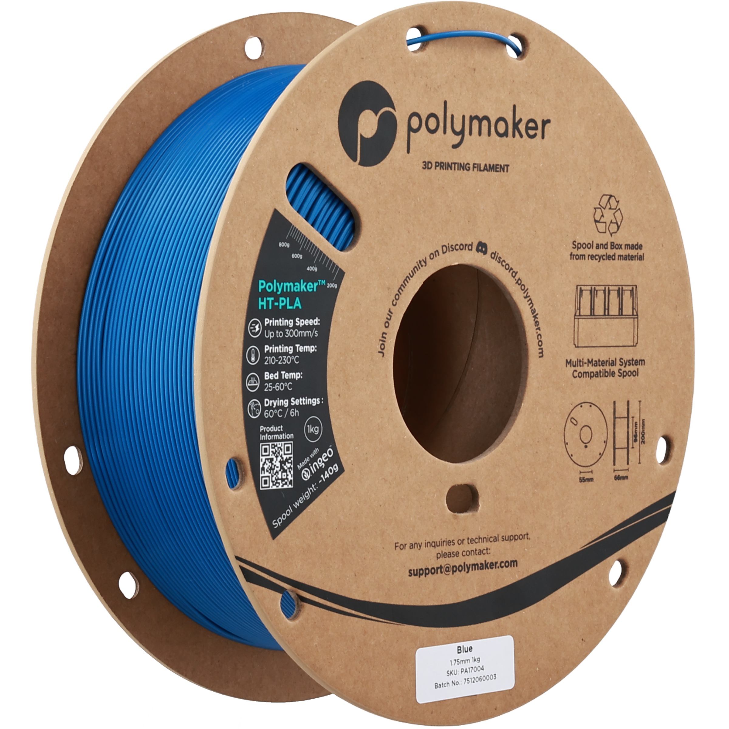 Polymaker HT-PLA Blue 1.75 mm 1kg