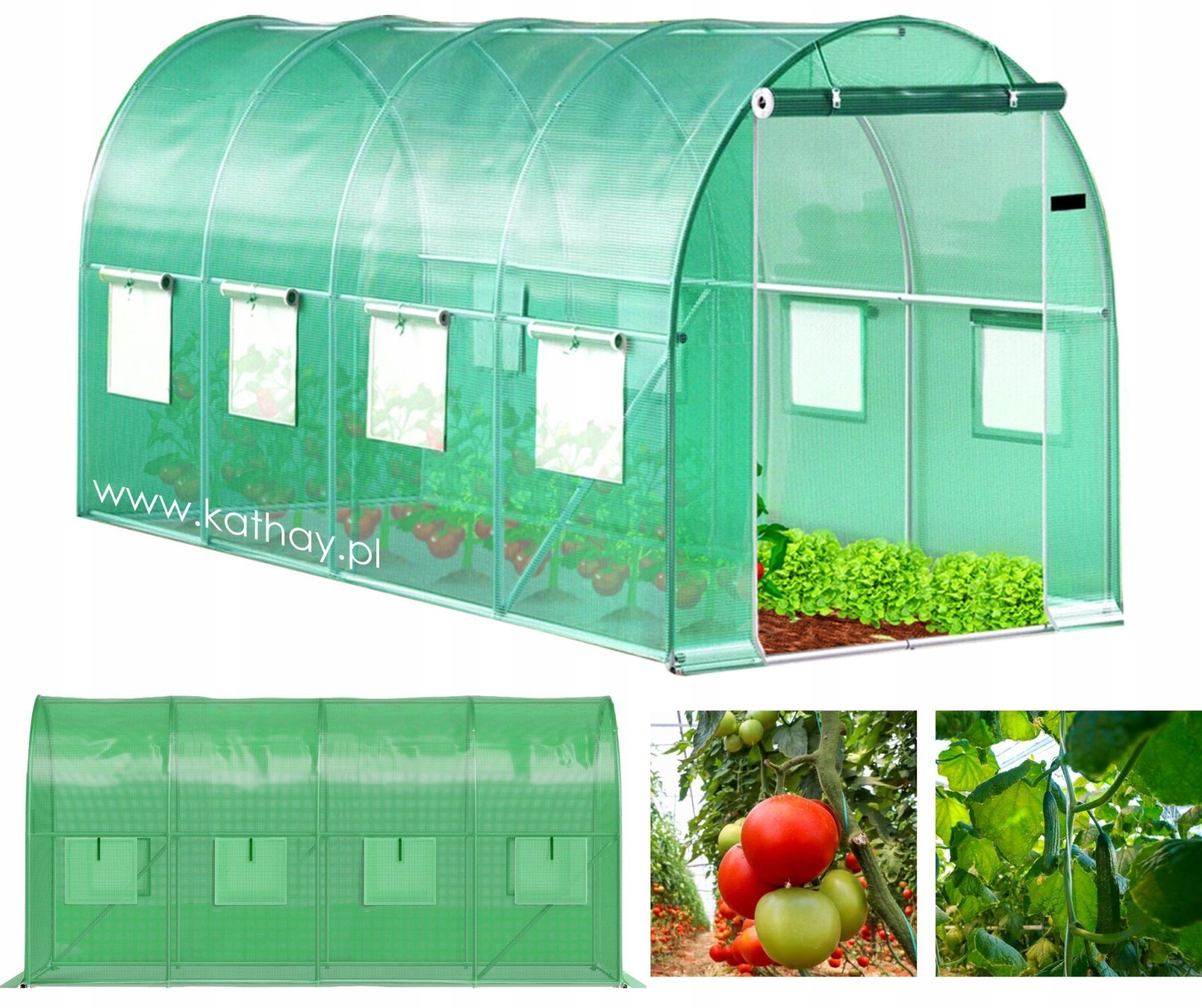 Záhradný fóliový tunel skleníková fólia 4x2x2 m 8 m2