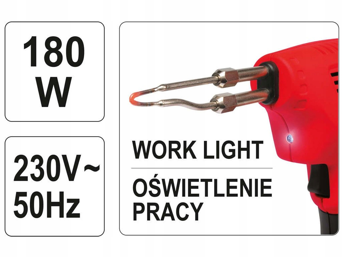Lutownica transformatorowa 180W Marka Yato