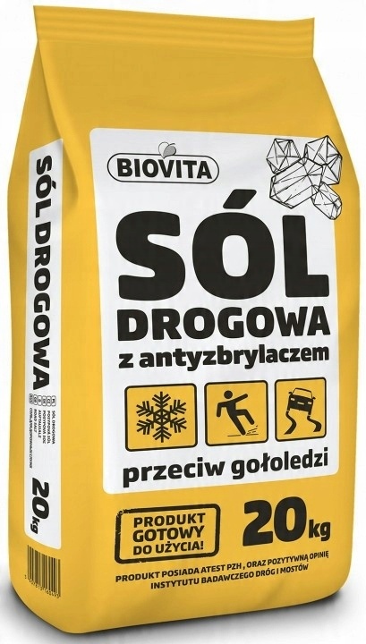 

Biovita Sól drogowa przeciw gołoledzi 20kg
