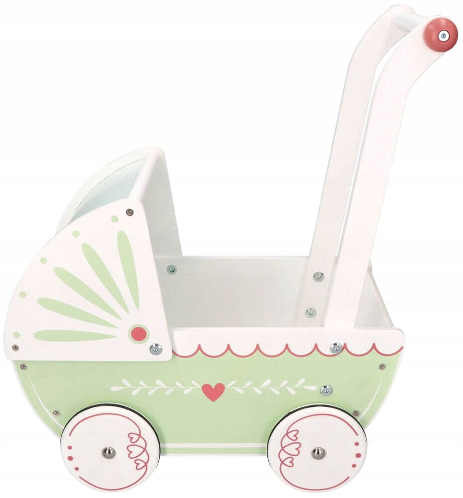 DREWNIANY WÓZEK DLA LALEK