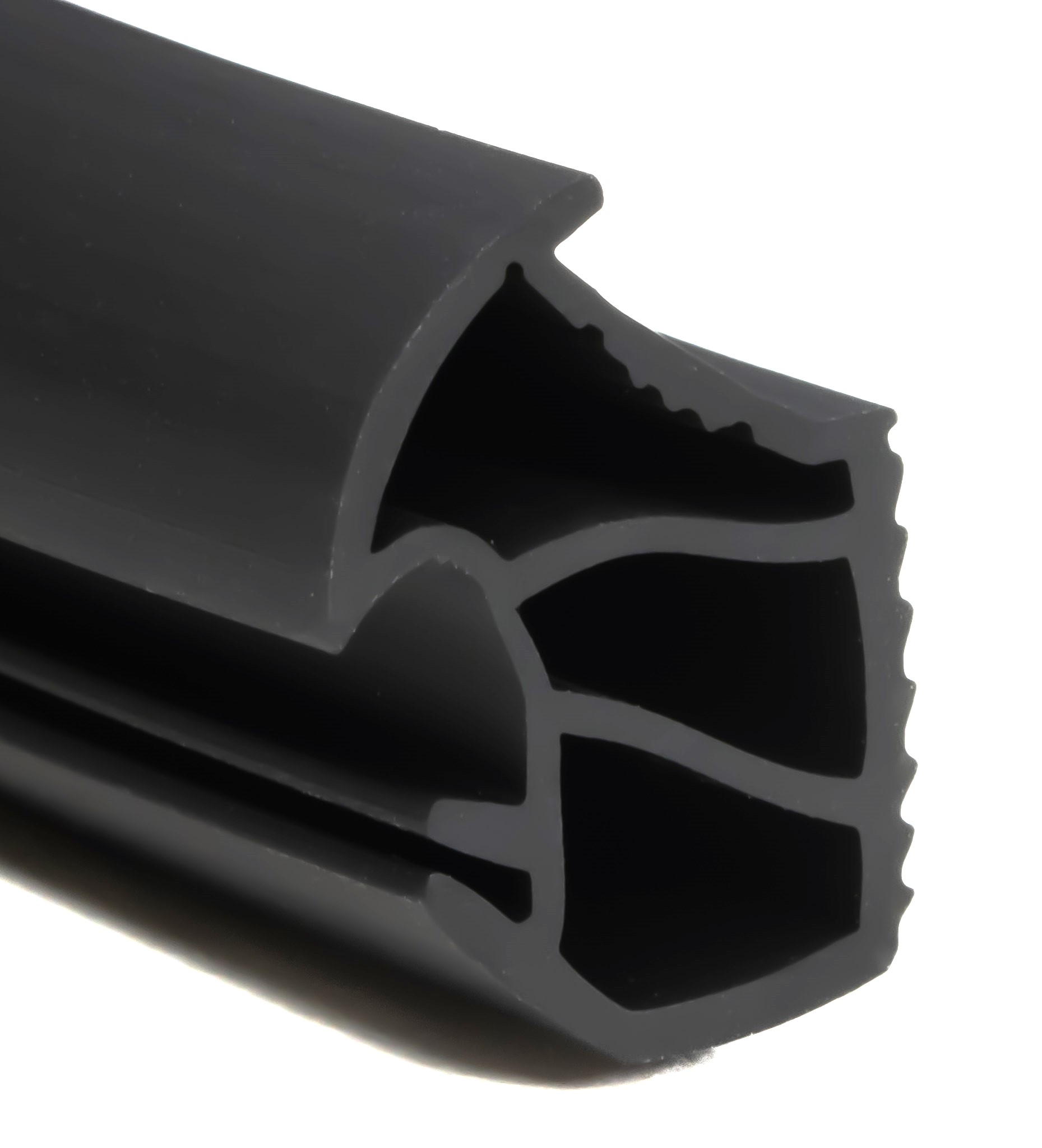 USZCZELKA USZCZELKI DO DRZWI STALOWYCH CZARNA KA-2 6 mb SZEROKI WCISK